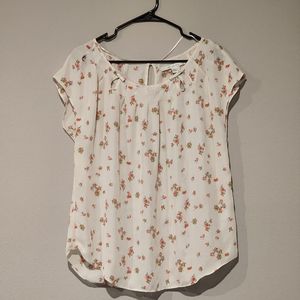 LC Lauren Conrad floral top blouse